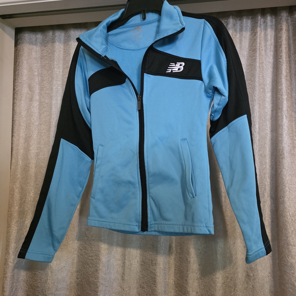 New Balance Light Blue and Black Jacket